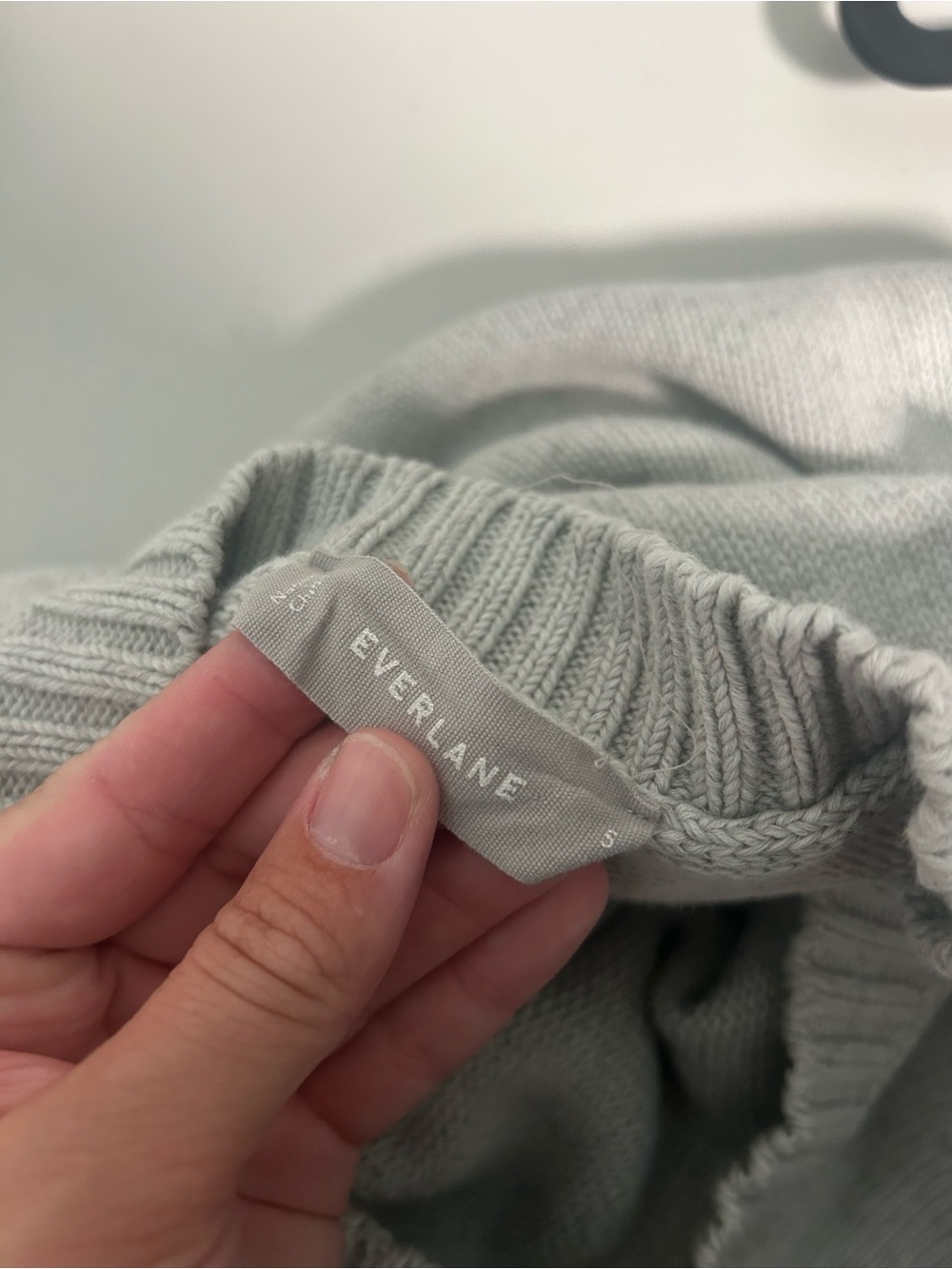 Everlane Crew Neck Knit Sweater Women’s Small Gray Cozy - Picture 3 of 7